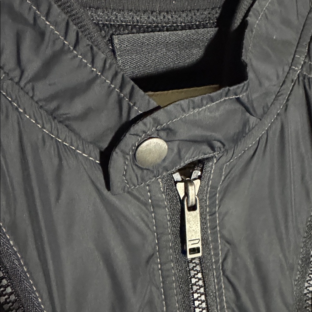 Diesel Jurlo Biker Jacket Mens XXL Black Full Zip Nylon Motorcycle Streetwear - Picture 8 of 16